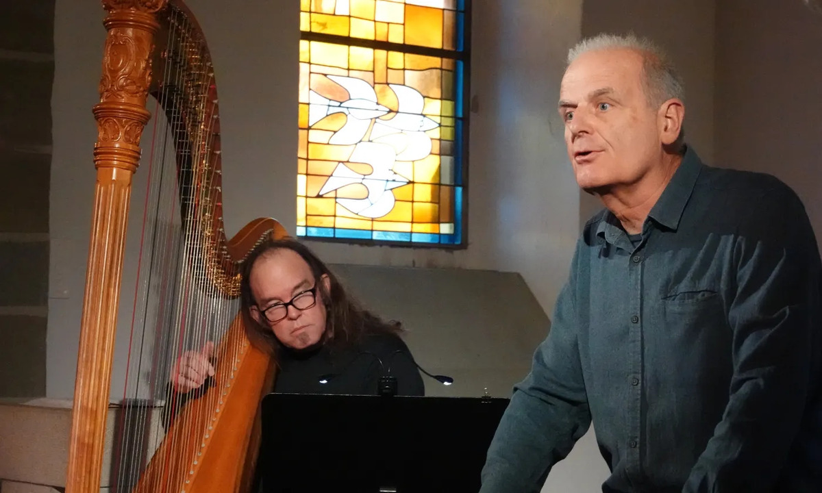 Park Stickney à la harpe jazz et Christian Vez